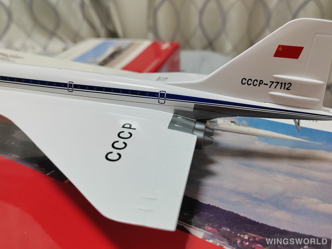 Herpa 1:200 Tupolev TU-144 Aeroflot 俄罗斯航空556323 CCCP-77112 的