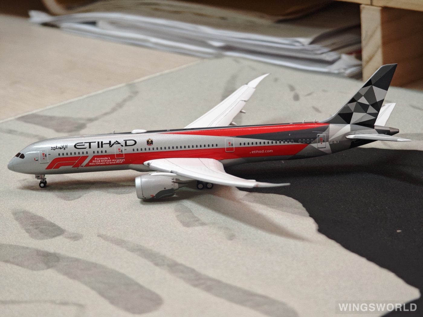 JC Wings 1:400 Boeing 787-9 Etihad Airways 阿提哈德航空