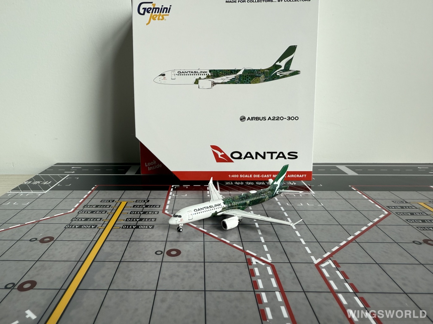 Geminijets 1:400 GJQFA2275 Qantas 澳洲航空 Airbus A220-300 VH-X4A