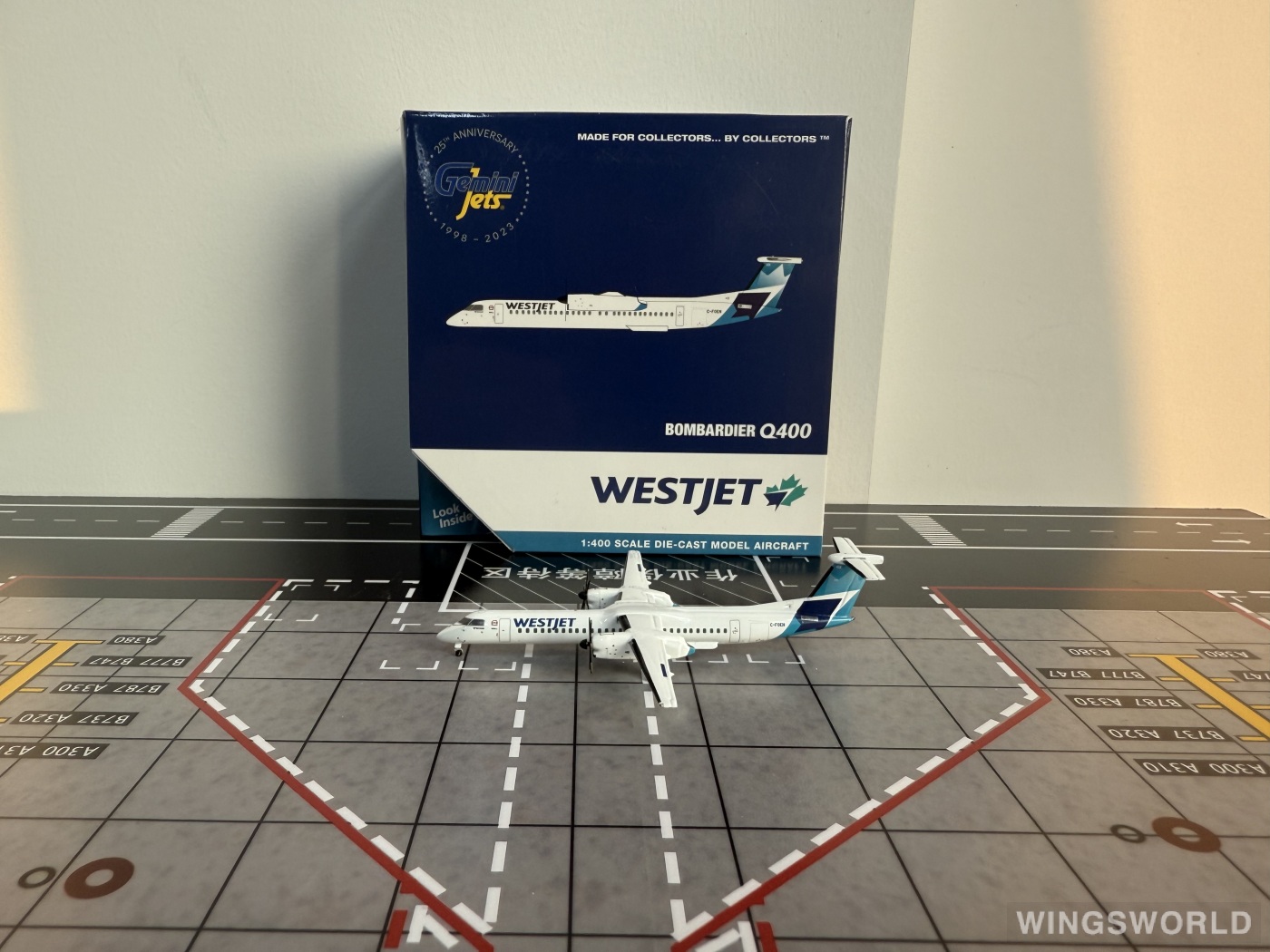 Geminijets 1:400 GJWJA2272 WestJet 西捷航空 Bombardier Dash 8-400 C-FOEN