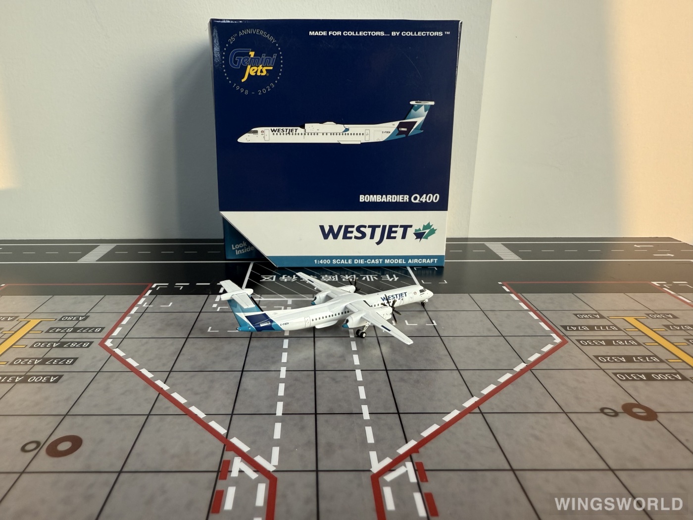 Geminijets 1:400 GJWJA2272 WestJet 西捷航空 Bombardier Dash 8-400 C-FOEN