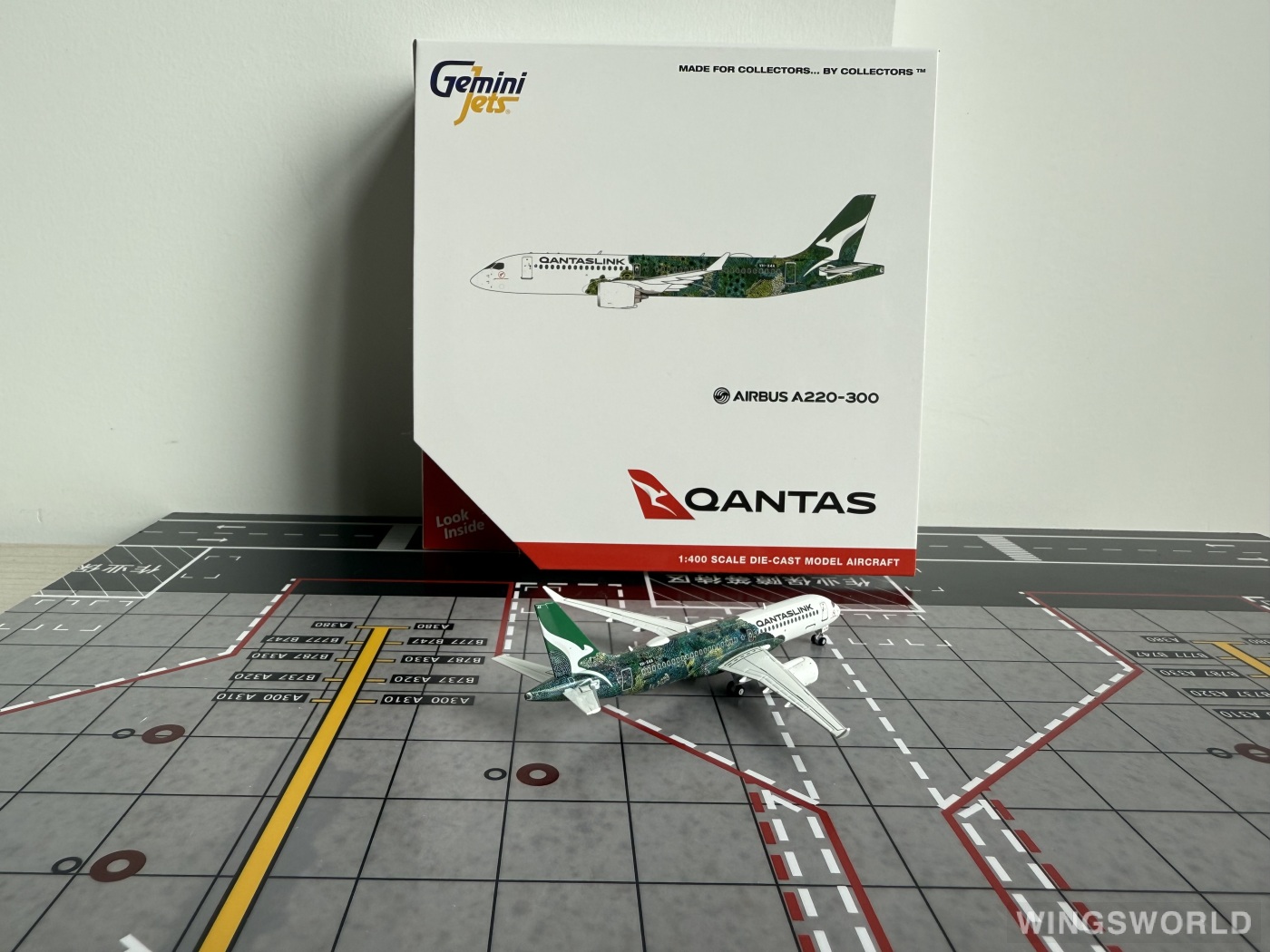 Geminijets 1:400 GJQFA2275 Qantas 澳洲航空 Airbus A220-300 VH-X4A