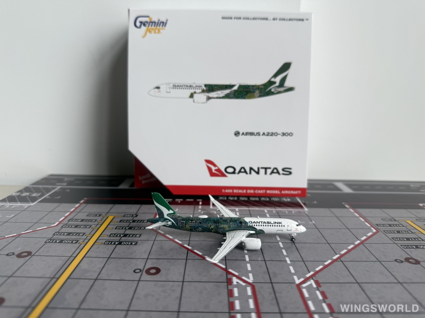 Geminijets 1:400 GJQFA2275 Qantas 澳洲航空 Airbus A220-300 VH-X4A