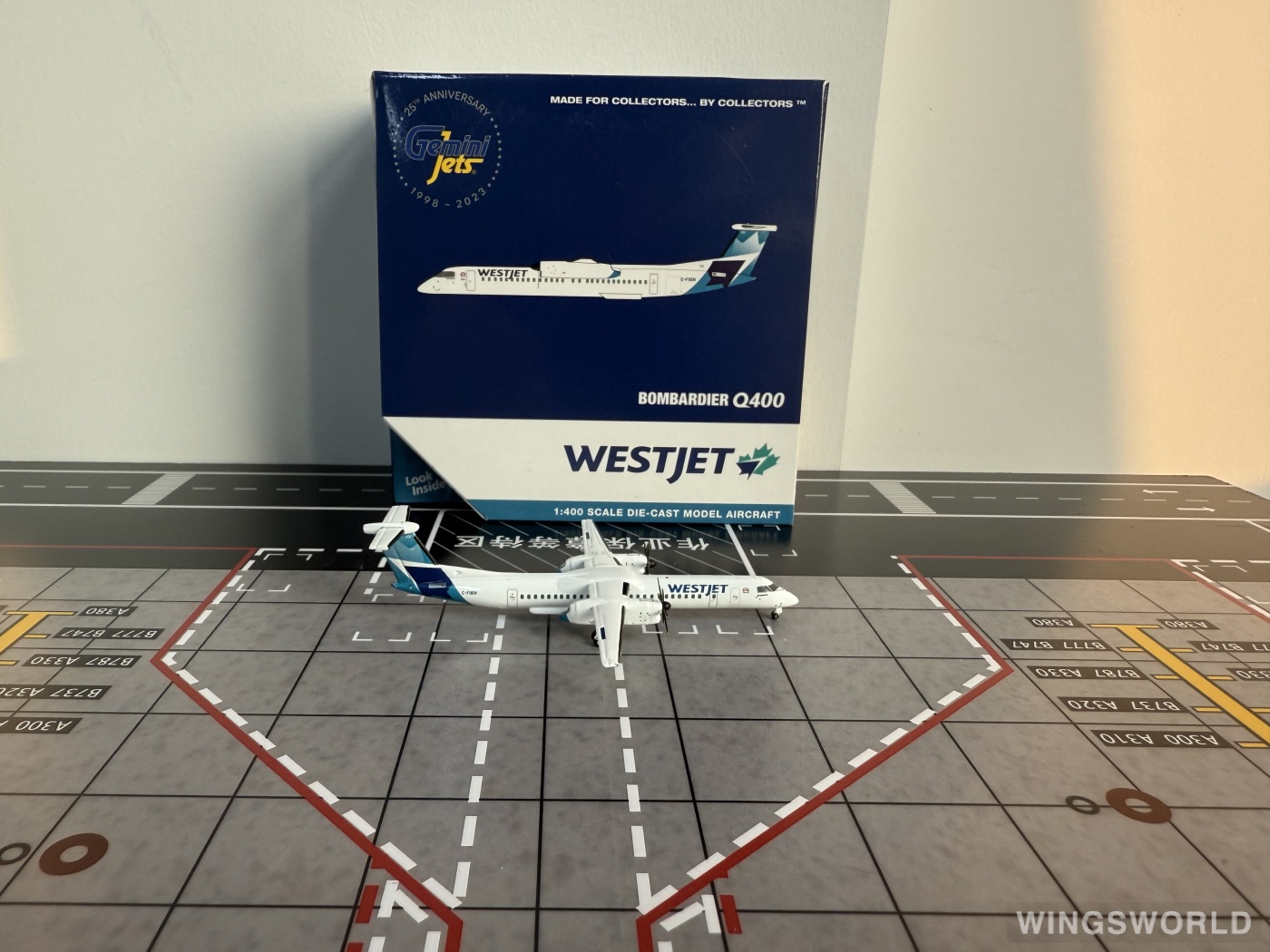 Geminijets 1:400 GJWJA2272 WestJet 西捷航空 Bombardier Dash 8-400 C-FOEN