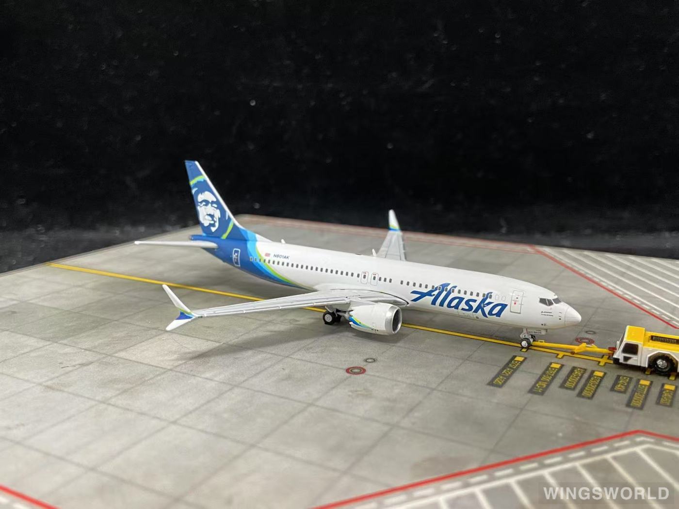 Geminijets 1:400 GJASA2273 Alaska Airlines 阿拉斯加航空 Boeing 737 MAX 8 N801AK