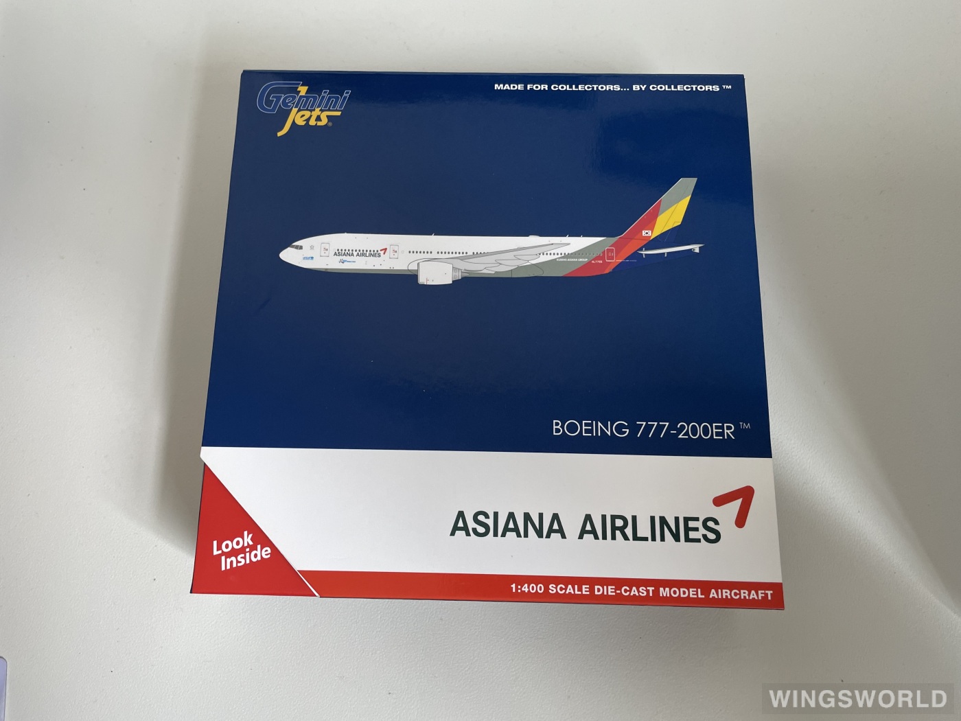 Geminijets 1:400 GJAAR1367 Asiana 韩亚航空 Boeing 777-200 HL7755