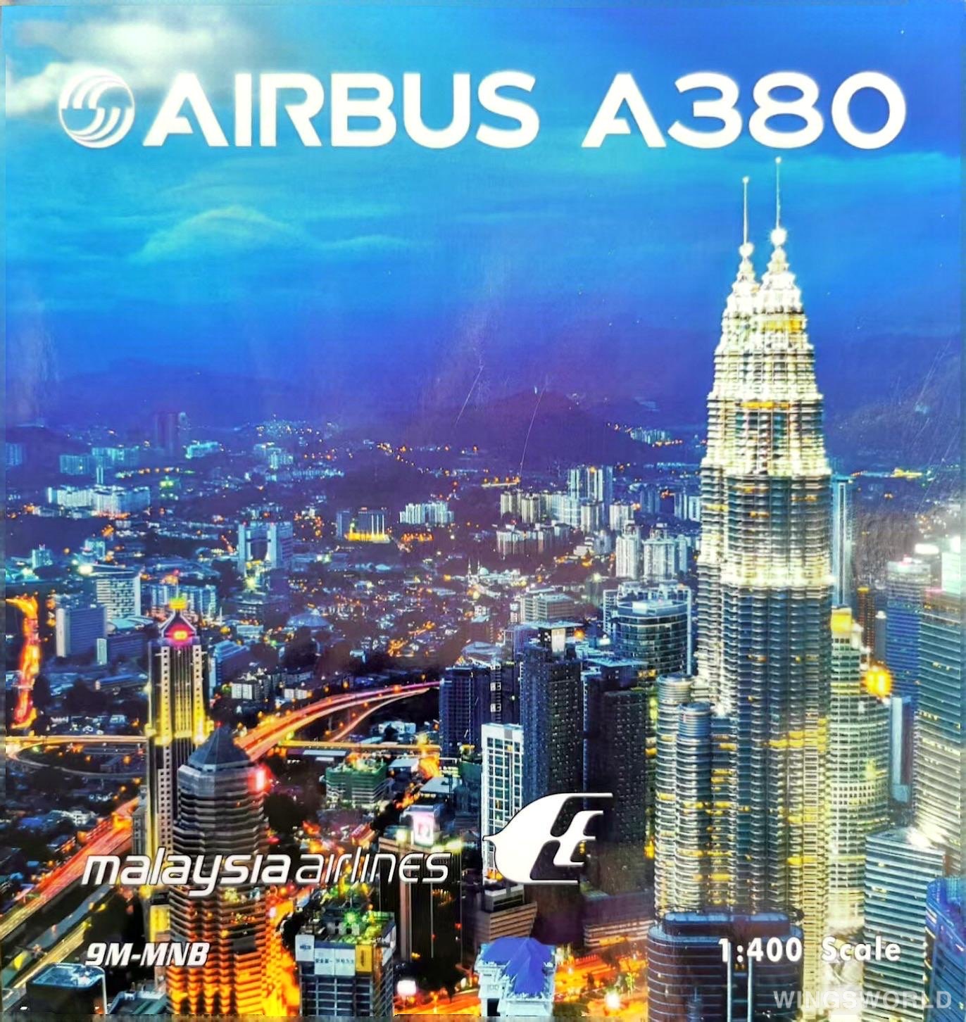 Phoenix 1:400 PH04341 Malaysia Airlines 马来西亚航空 Airbus A380-800 9M-MNB