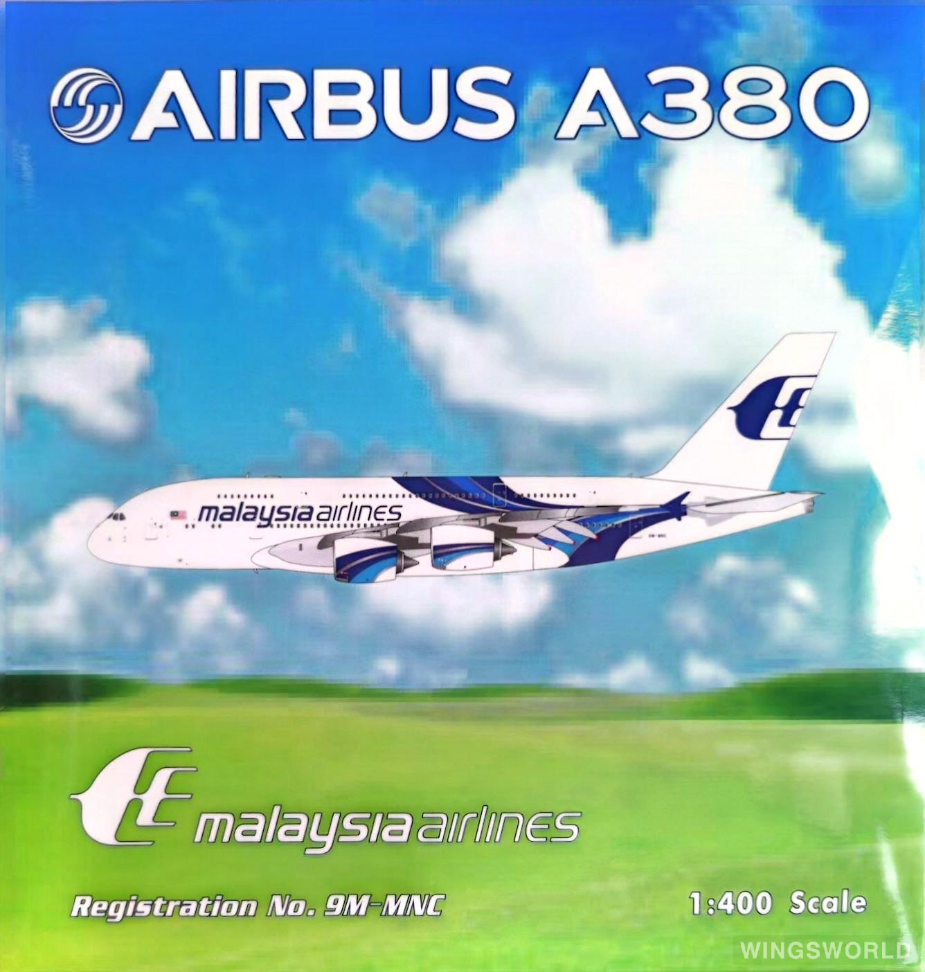 Phoenix 1:400 PH04405 Malaysia Airlines 马来西亚航空 Airbus A380-800 9M-MNC
