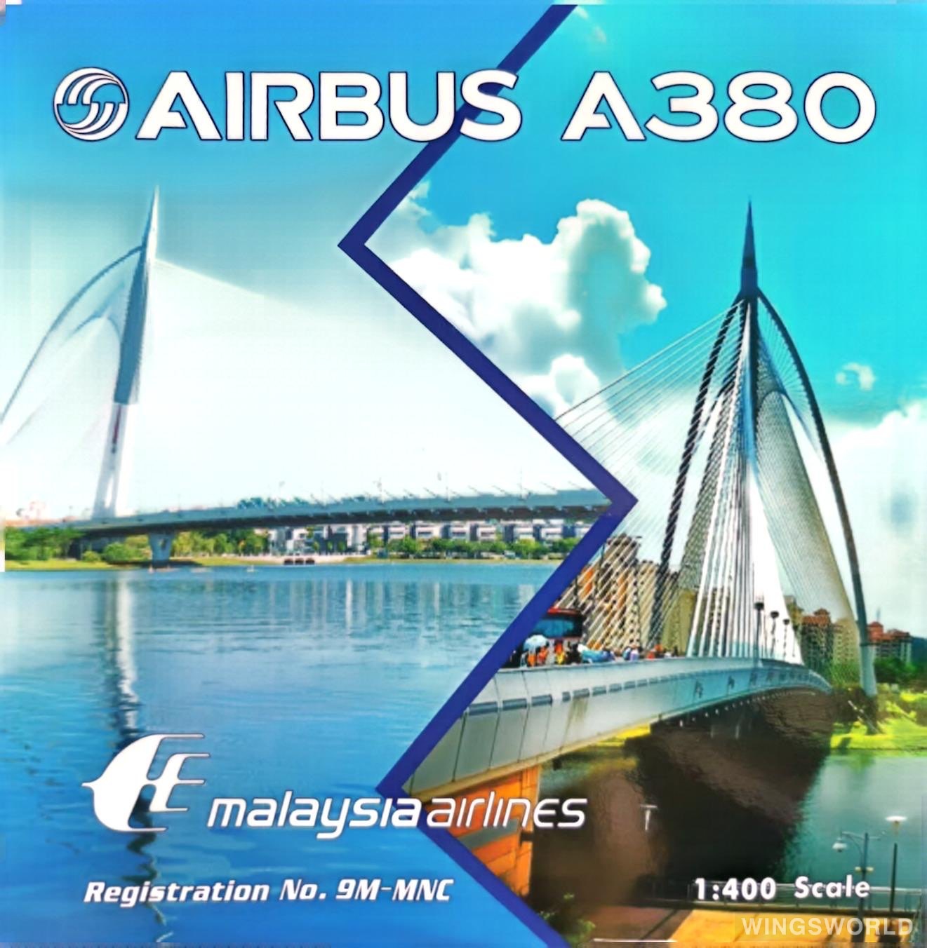Phoenix 1:400 PH04405 Malaysia Airlines 马来西亚航空 Airbus A380-800 9M-MNC