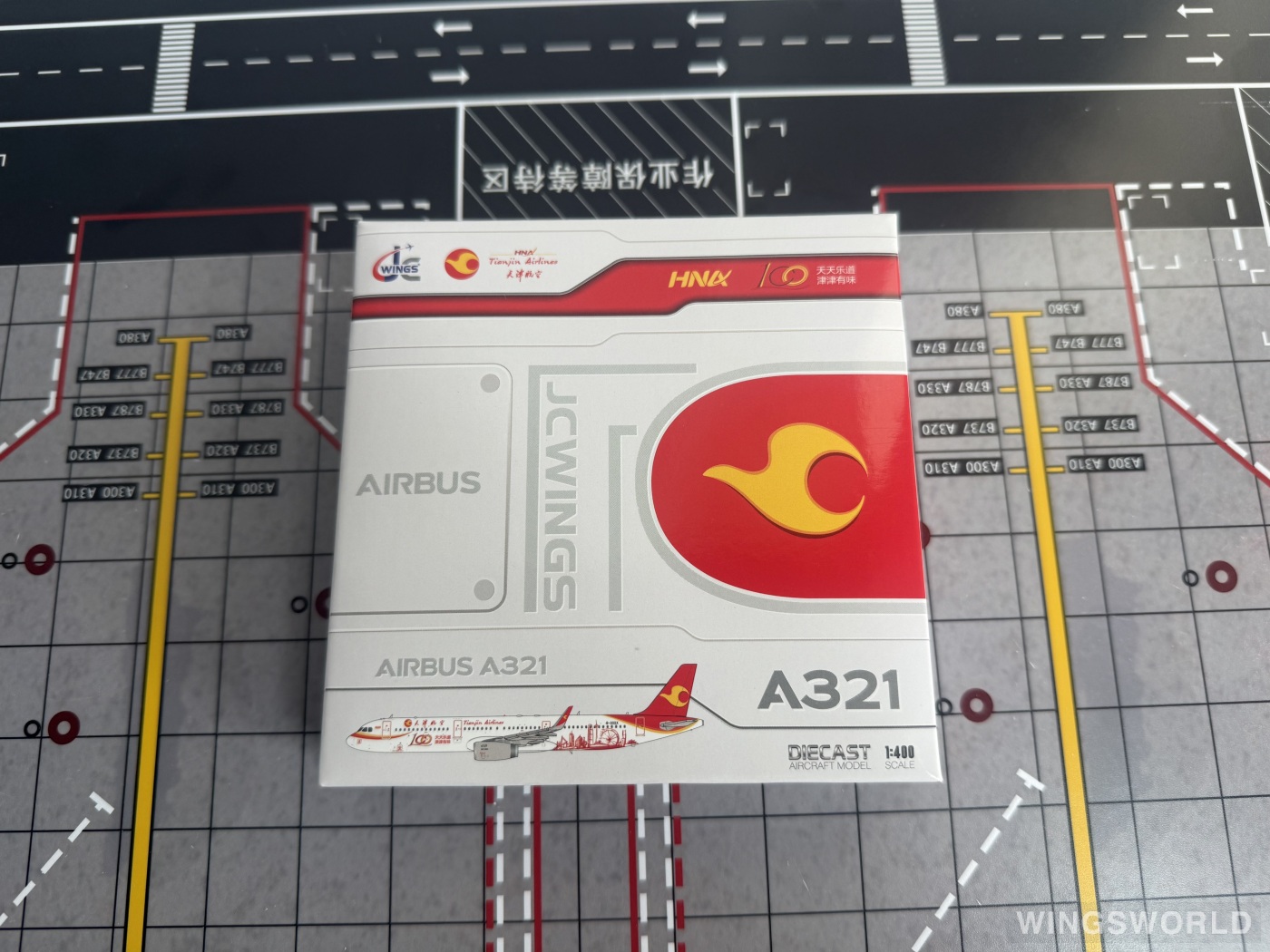JC Wings 1:400 XX4985 Tianjin Airlines 天津航空 Airbus A321 B-302X