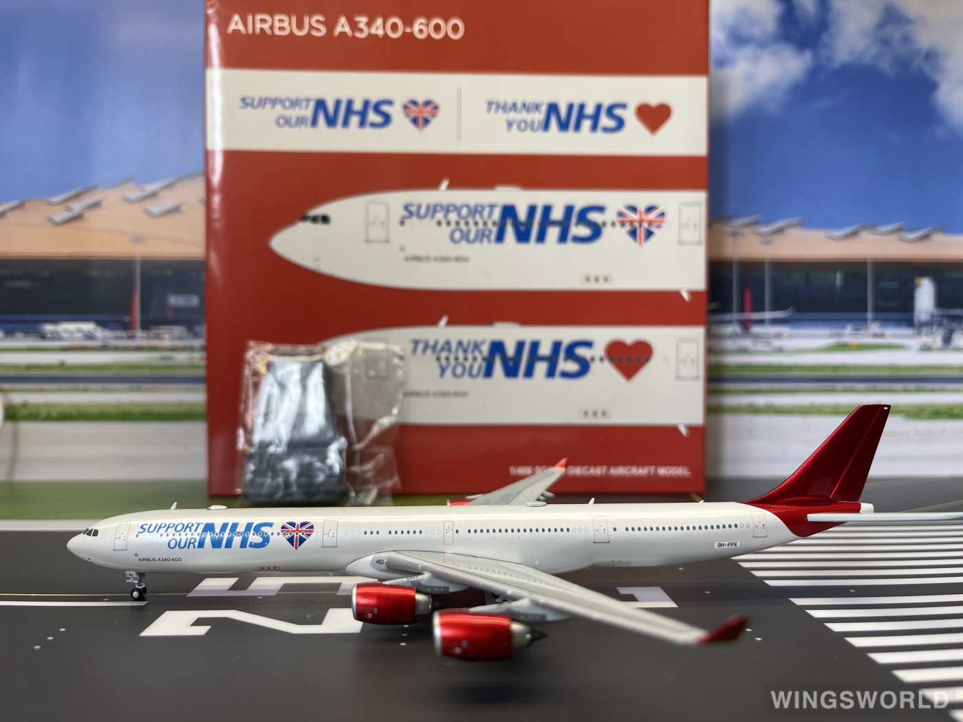 JC Wings 1:400 XX4486 Maleth Aero Airbus A340-600 9H-PPE