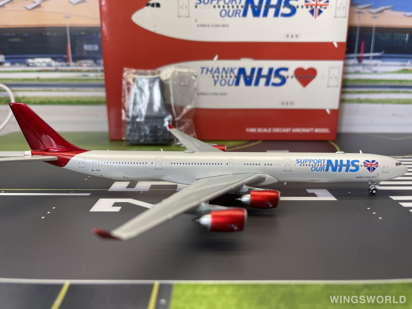 JC Wings 1:400 XX4486 Maleth Aero Airbus A340-600 9H-PPE