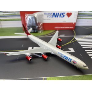 Maleth Aero Airbus A340-600 9H-PPE Thank you NHS XX4486 JC Wings 1:400