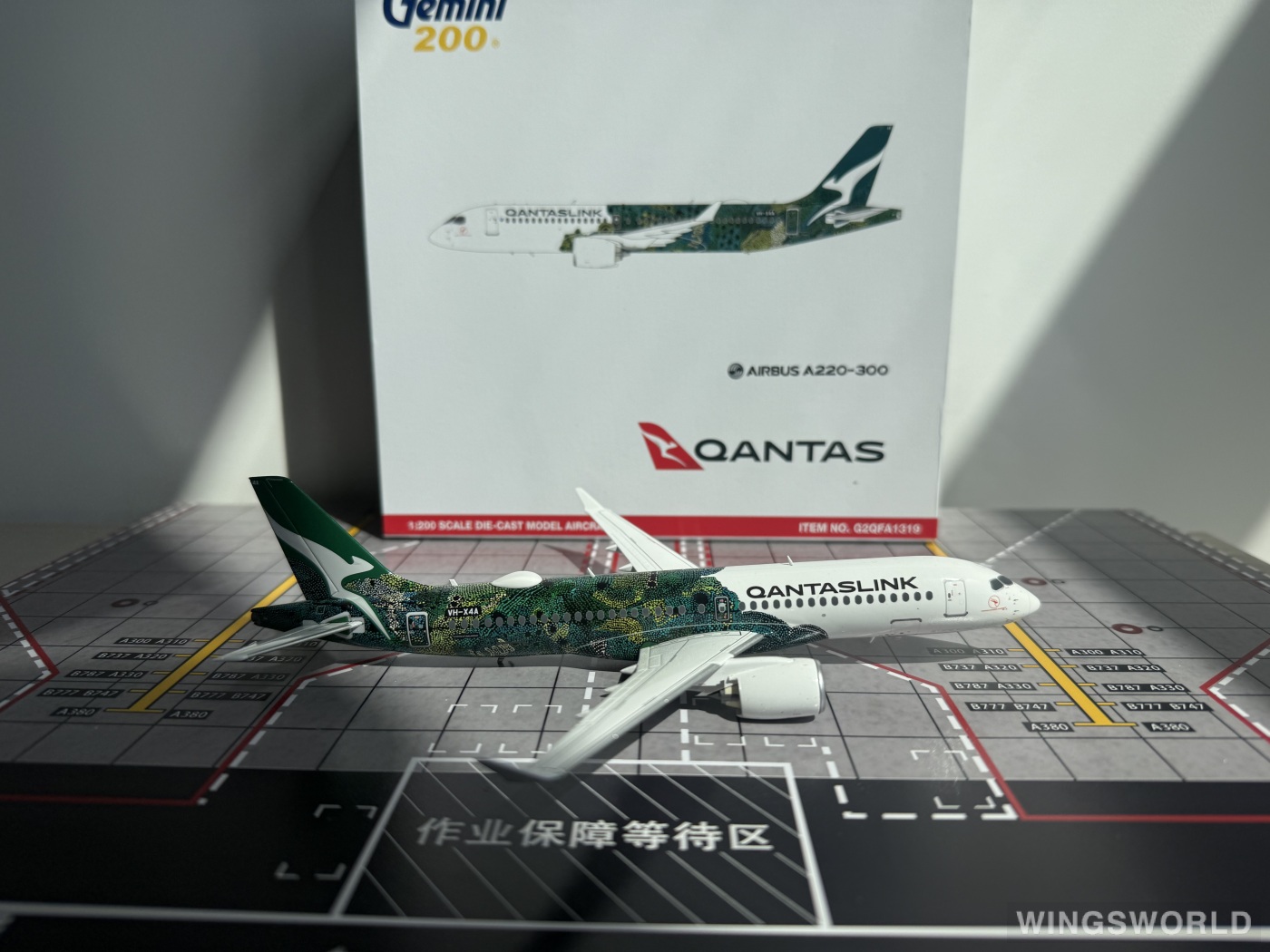 Geminijets 1:200 G2QFA1319 Qantas 澳洲航空 Airbus A220-300 VH-X4A
