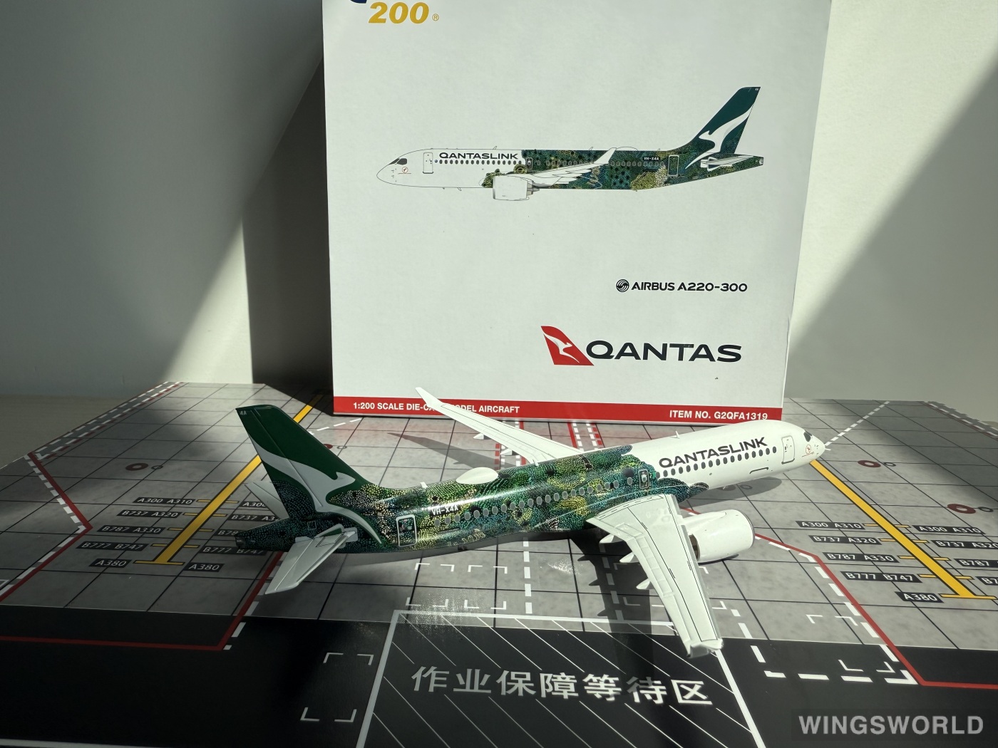 Geminijets 1:200 G2QFA1319 Qantas 澳洲航空 Airbus A220-300 VH-X4A