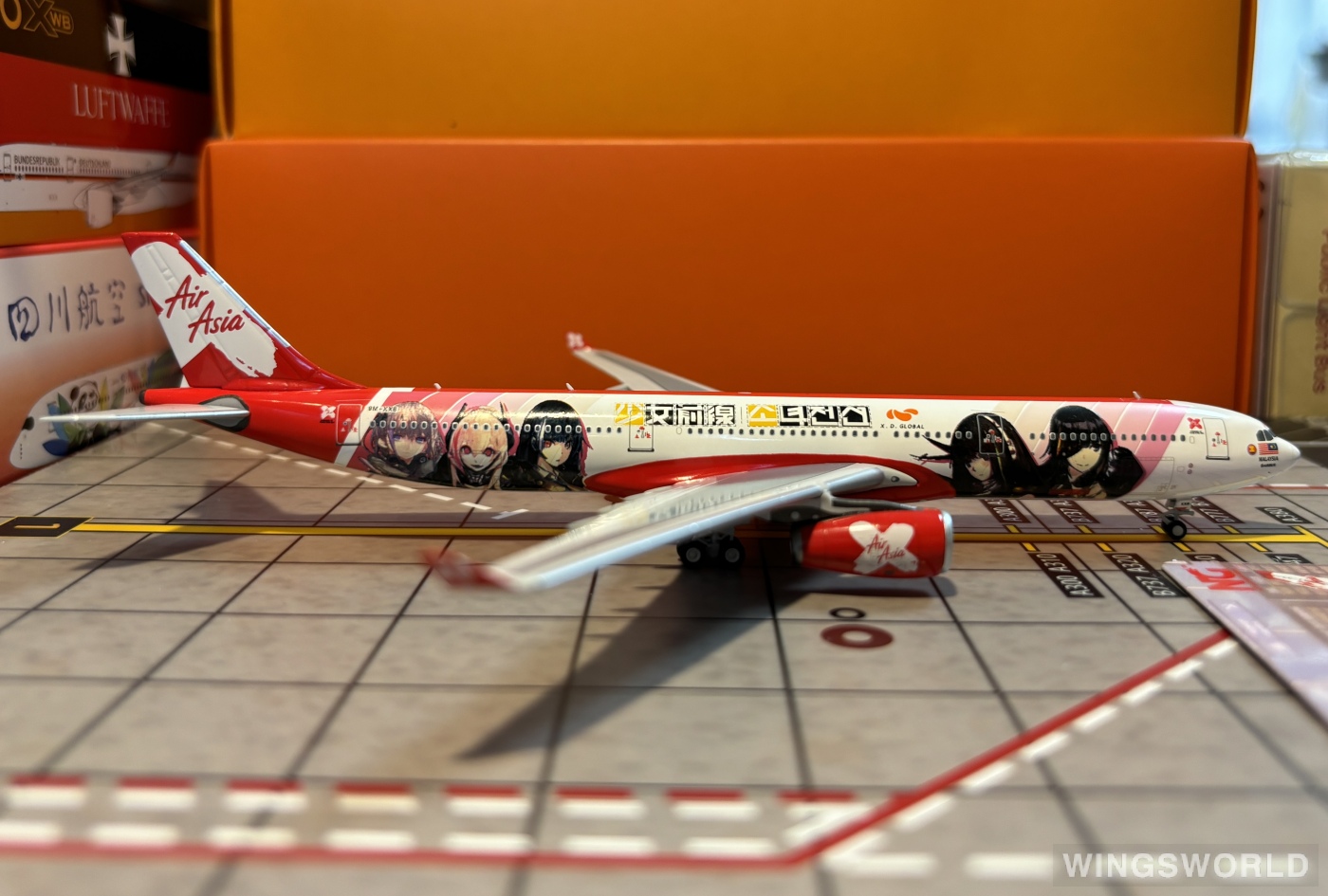 NGmodels 1:400 NG62062 AirAsia 亚洲航空 Airbus A330-300 9M-XXB