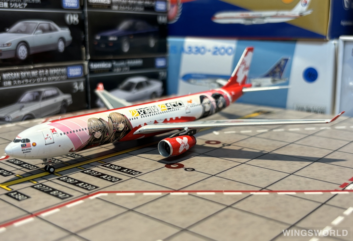 NGmodels 1:400 NG62062 AirAsia 亚洲航空 Airbus A330-300 9M-XXB
