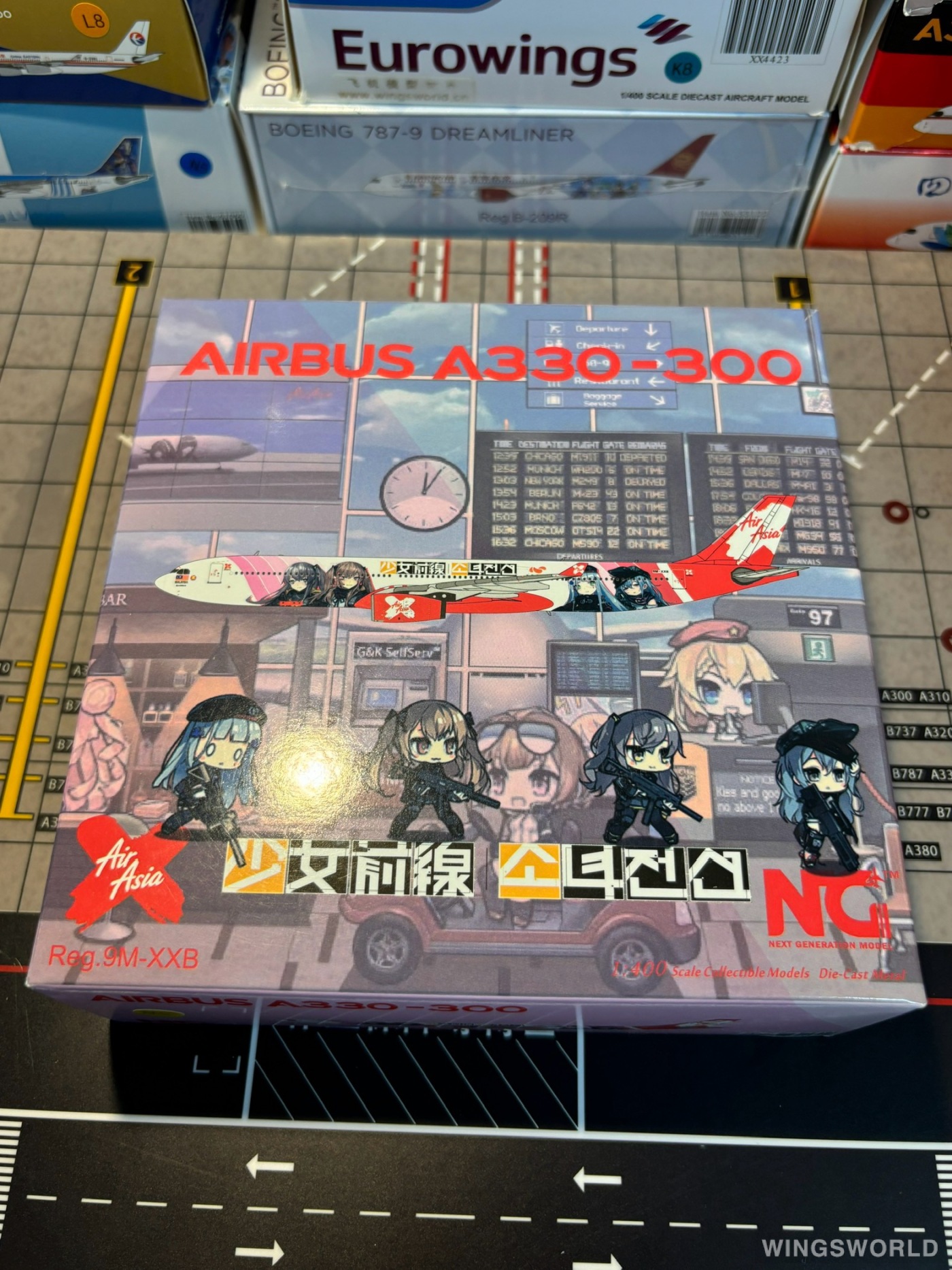 NGmodels 1:400 NG62062 AirAsia 亚洲航空 Airbus A330-300 9M-XXB