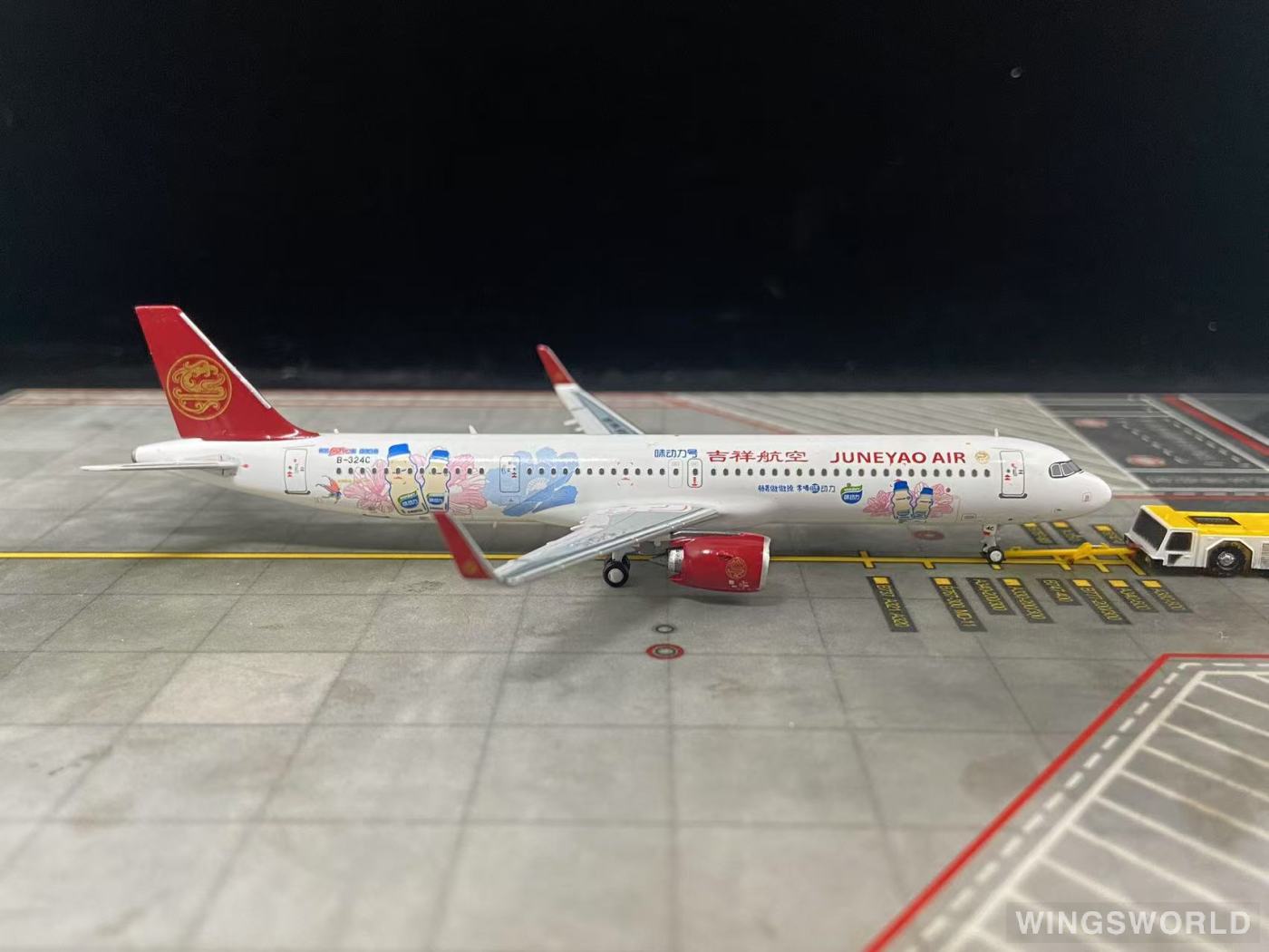 C Model 1:400 C0035 Juneyao Airlines 吉祥航空 Airbus A321neo B-324C