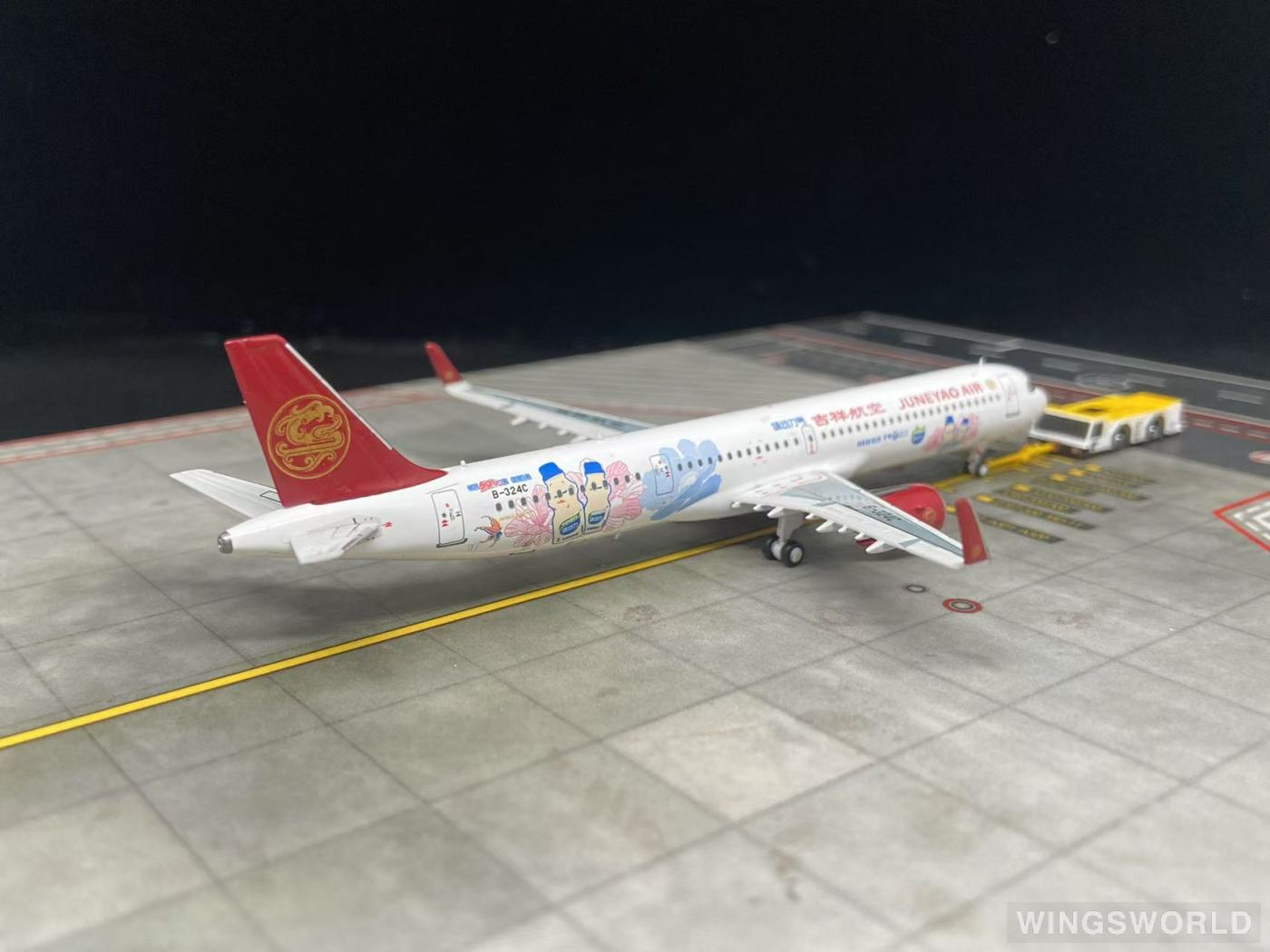 C Model 1:400 C0035 Juneyao Airlines 吉祥航空 Airbus A321neo B-324C