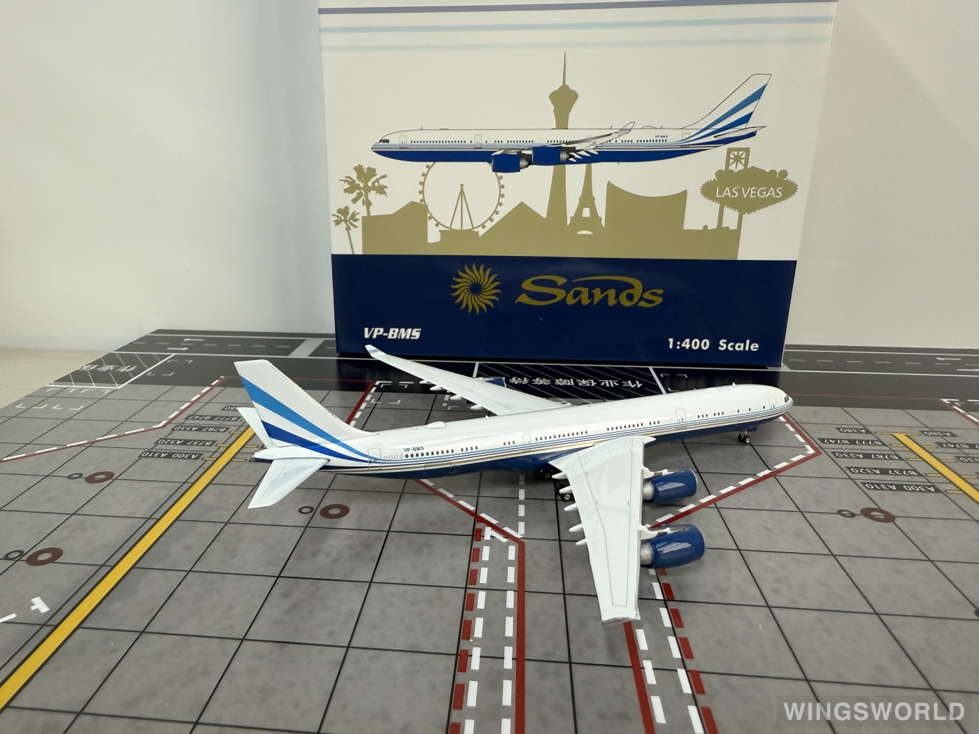 Phoenix 1:400 PH04614 Las Vegas Sands 拉斯维加斯金沙集团 Airbus A340-500 VP-BMS