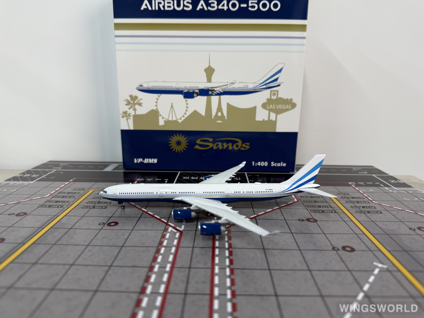 Phoenix 1:400 PH04614 Las Vegas Sands 拉斯维加斯金沙集团 Airbus A340-500 VP-BMS