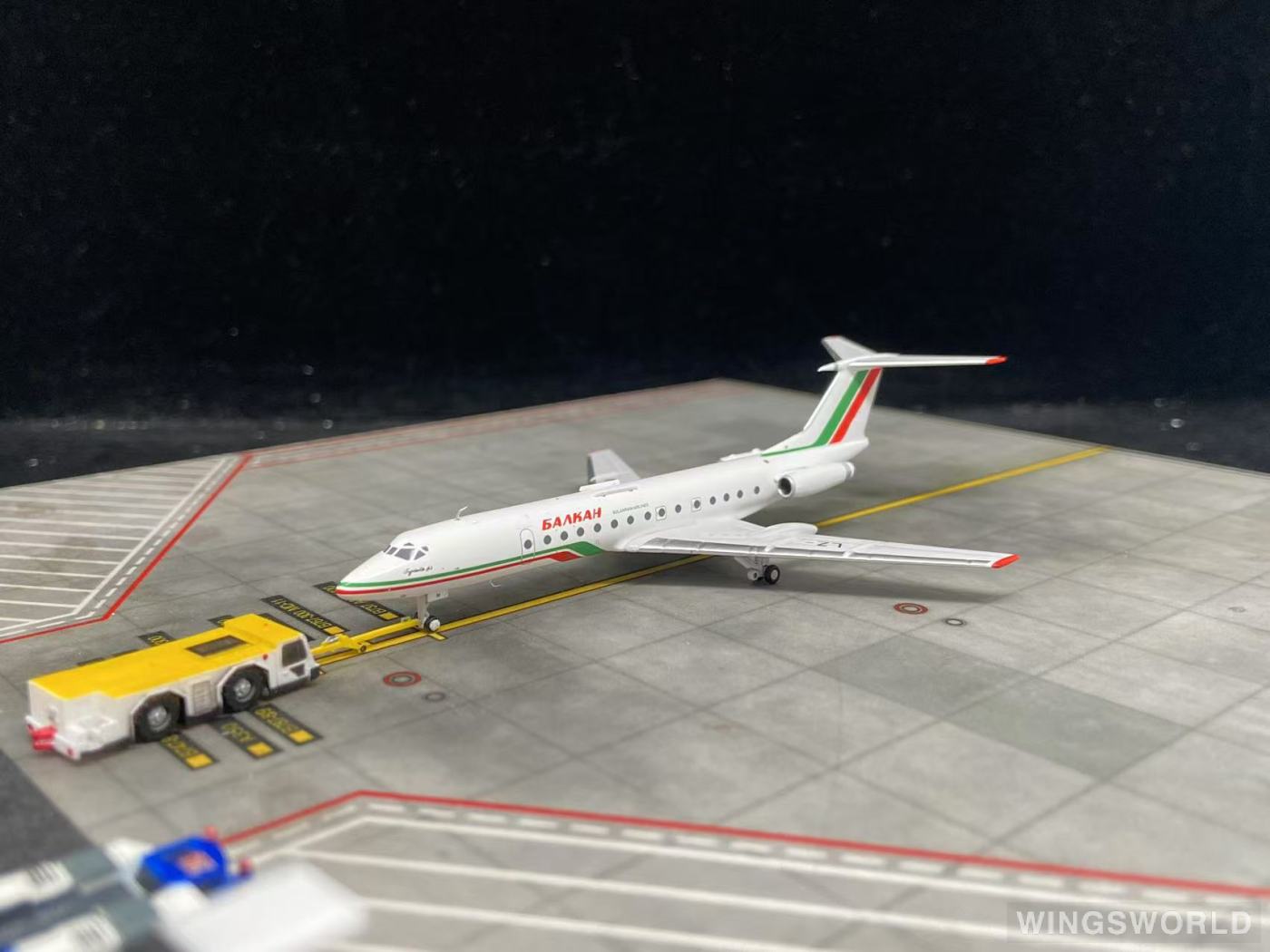 Pandamodel 1:400 62417 Balkan Bulgarian Airlines 巴尔干保加利亚航空公司 Tupolev TU-134 LZ-TUM