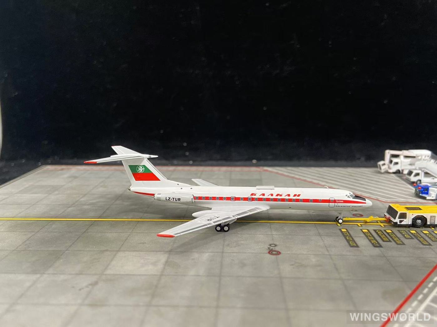 Pandamodel 1:400 62416 Balkan Bulgarian Airlines 巴尔干保加利亚航空公司 Tupolev TU-134 LZ-TUR