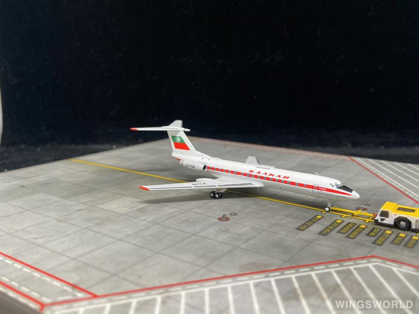 Pandamodel 1:400 62416 Balkan Bulgarian Airlines 巴尔干保加利亚航空公司 Tupolev TU-134 LZ-TUR