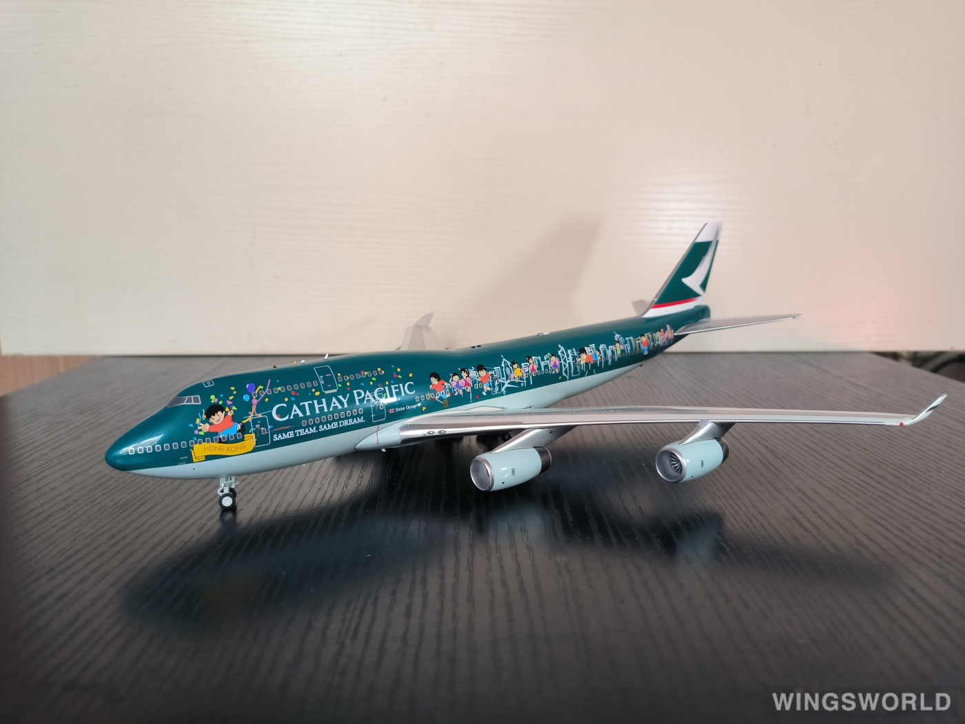 WB Models 1:200 WB-747-4-064 Cathay Pacific 国泰航空 Boeing 747-400 B-HOX