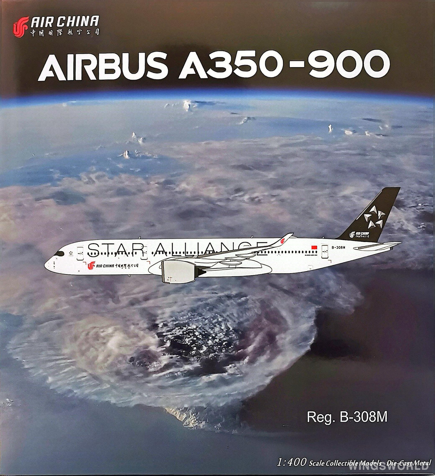 NGmodels 1:400 NG39087 Air China 中国国际航空 Airbus A350-900 B-308M