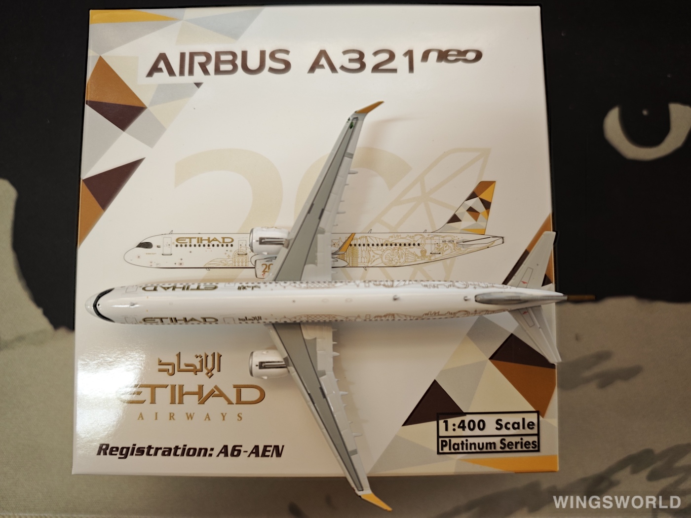 Phoenix 1:400 PH11924 Etihad Airways 阿提哈德航空 Airbus A321neo A6-AEN