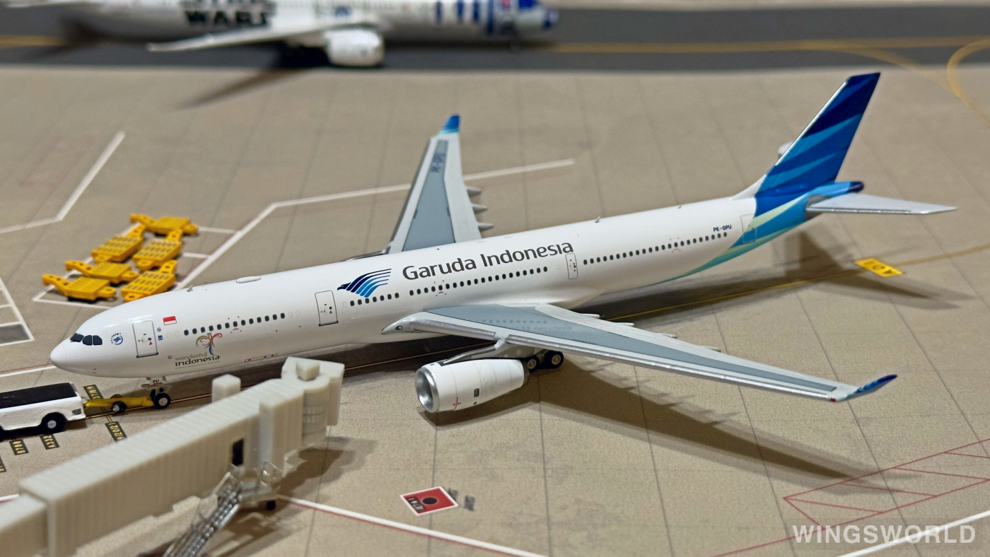 NGmodels 1:400 NG62058 Garuda Indonesia 印度尼西亚鹰航 Airbus A330-300 PK-GPU