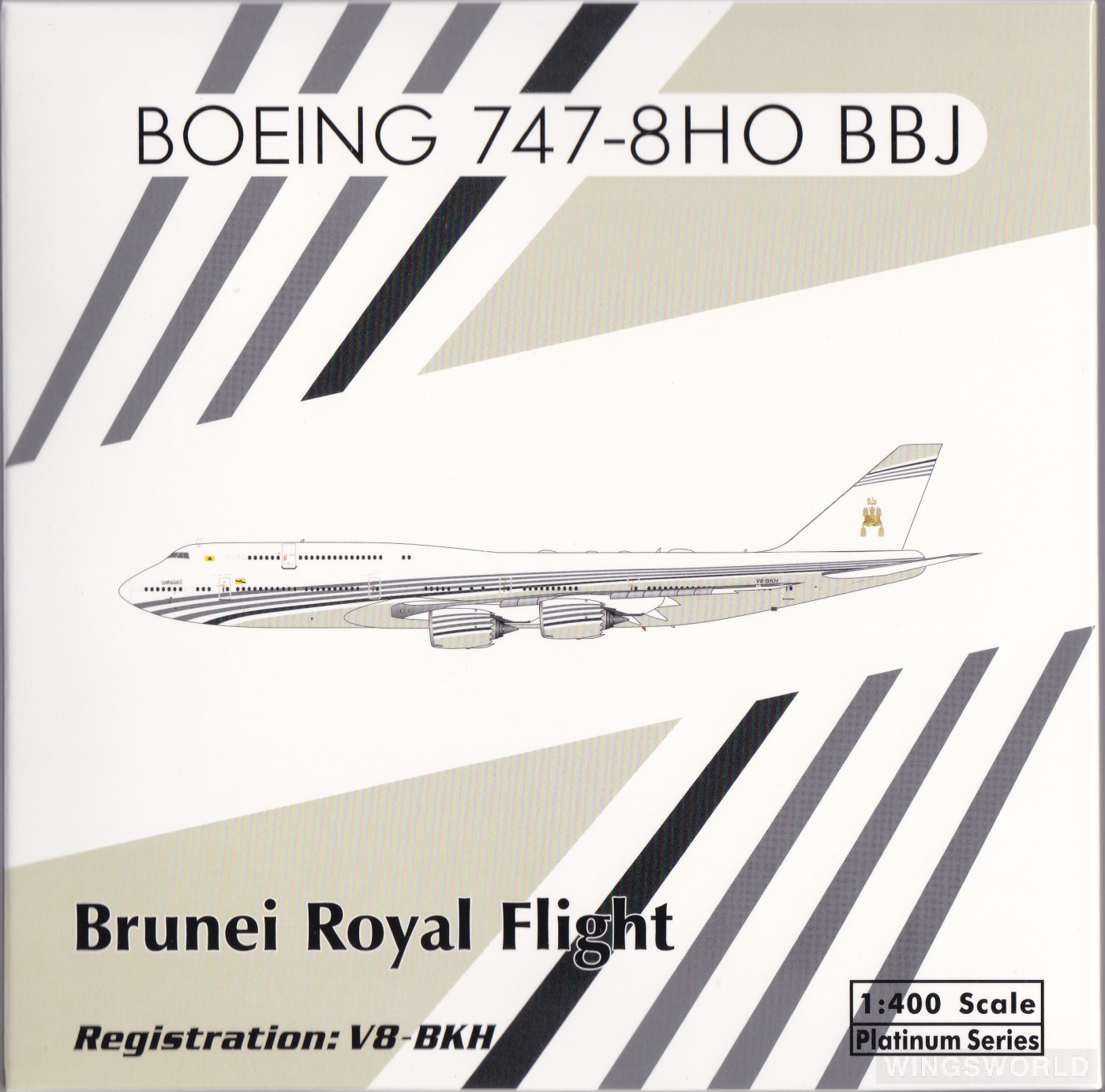 Phoenix 1:400 PH11947 Royal Brunei 文莱皇家航空 Boeing 747-8i V8-BKH