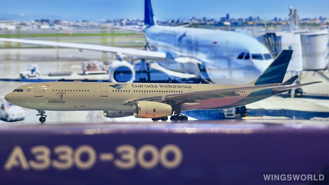 NGmodels 1:400 NG62058 Garuda Indonesia 印度尼西亚鹰航 Airbus A330-300 PK-GPU