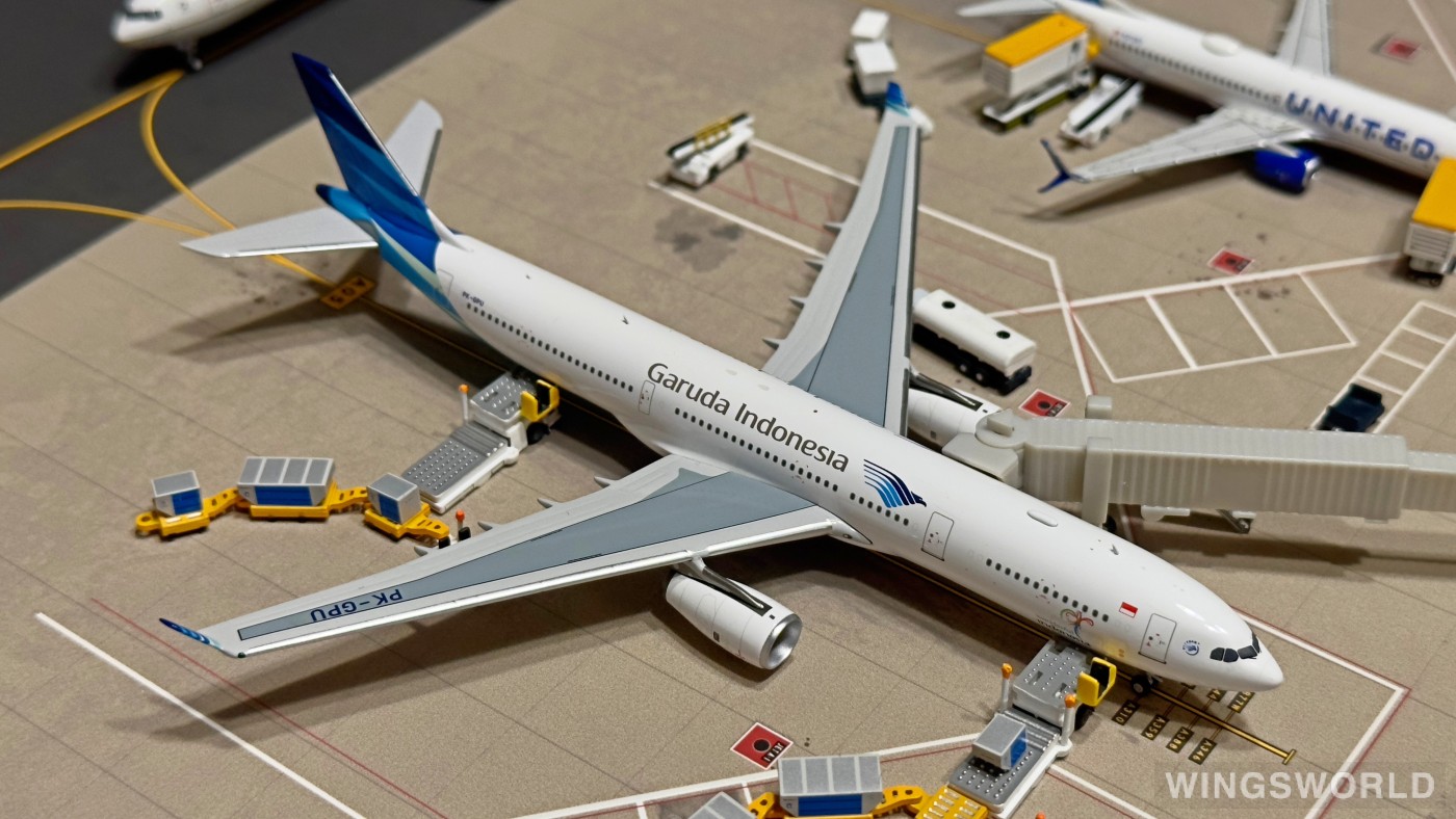 NGmodels 1:400 NG62058 Garuda Indonesia 印度尼西亚鹰航 Airbus A330-300 PK-GPU
