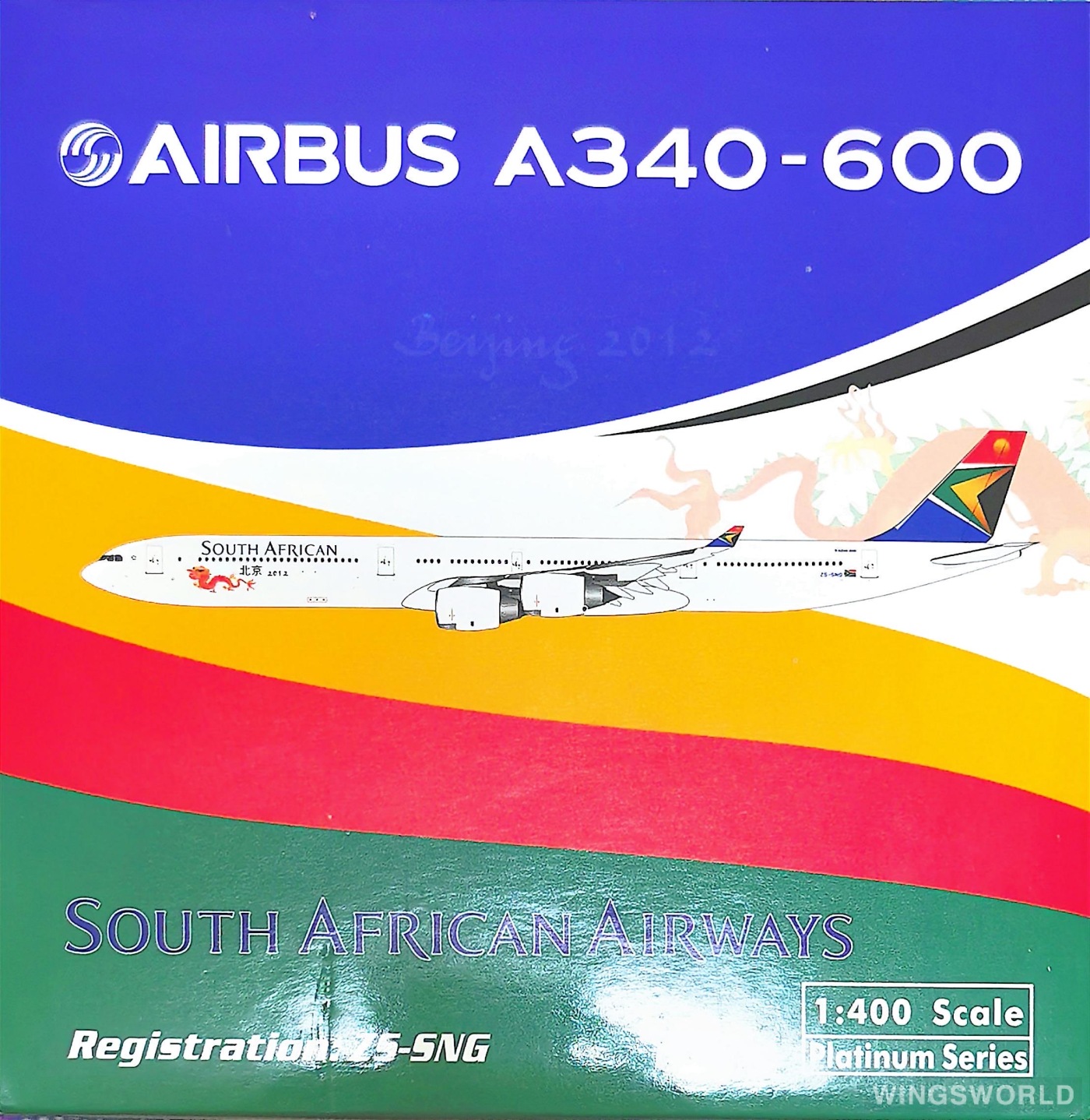 Phoenix 1:400 PH10598 South African Airways 南非航空 Airbus A340-600 ZS-SNG