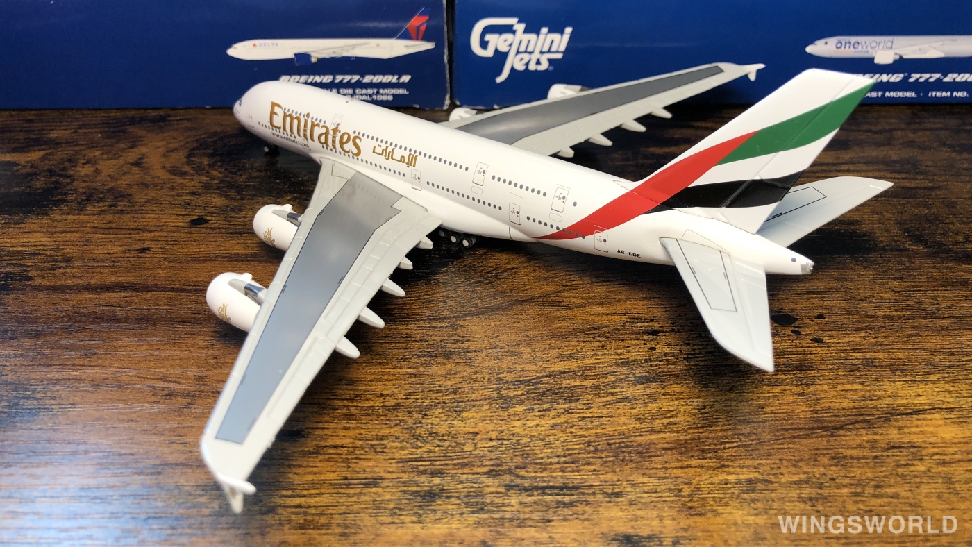 Geminijets 1:400 GJUAE1055 Emirates 阿联酋航空 Airbus A380-800 A6-EDE