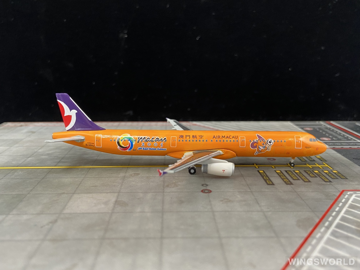 Herpa 1:400 561549 Air Macau 澳门航空 Airbus A321 B-MAJ