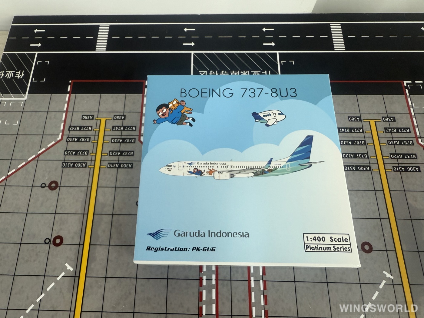 Phoenix 1:400 PH11988 Garuda Indonesia 印度尼西亚鹰航 Boeing 737-800 PK-GUG