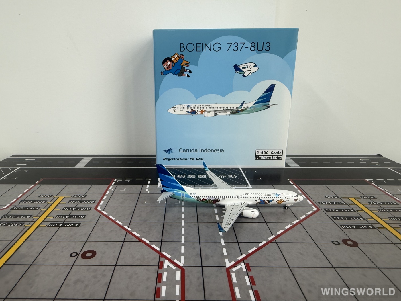 Phoenix 1:400 PH11988 Garuda Indonesia 印度尼西亚鹰航 Boeing 737-800 PK-GUG