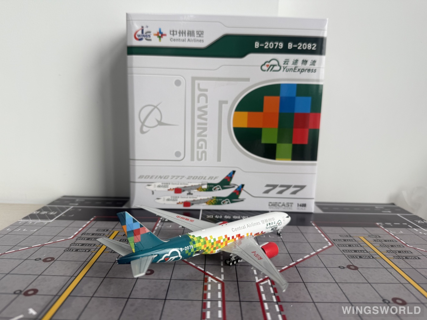 JC Wings 1:400 LH4317C Central Airlines 中州航空 Boeing 777F B-2079