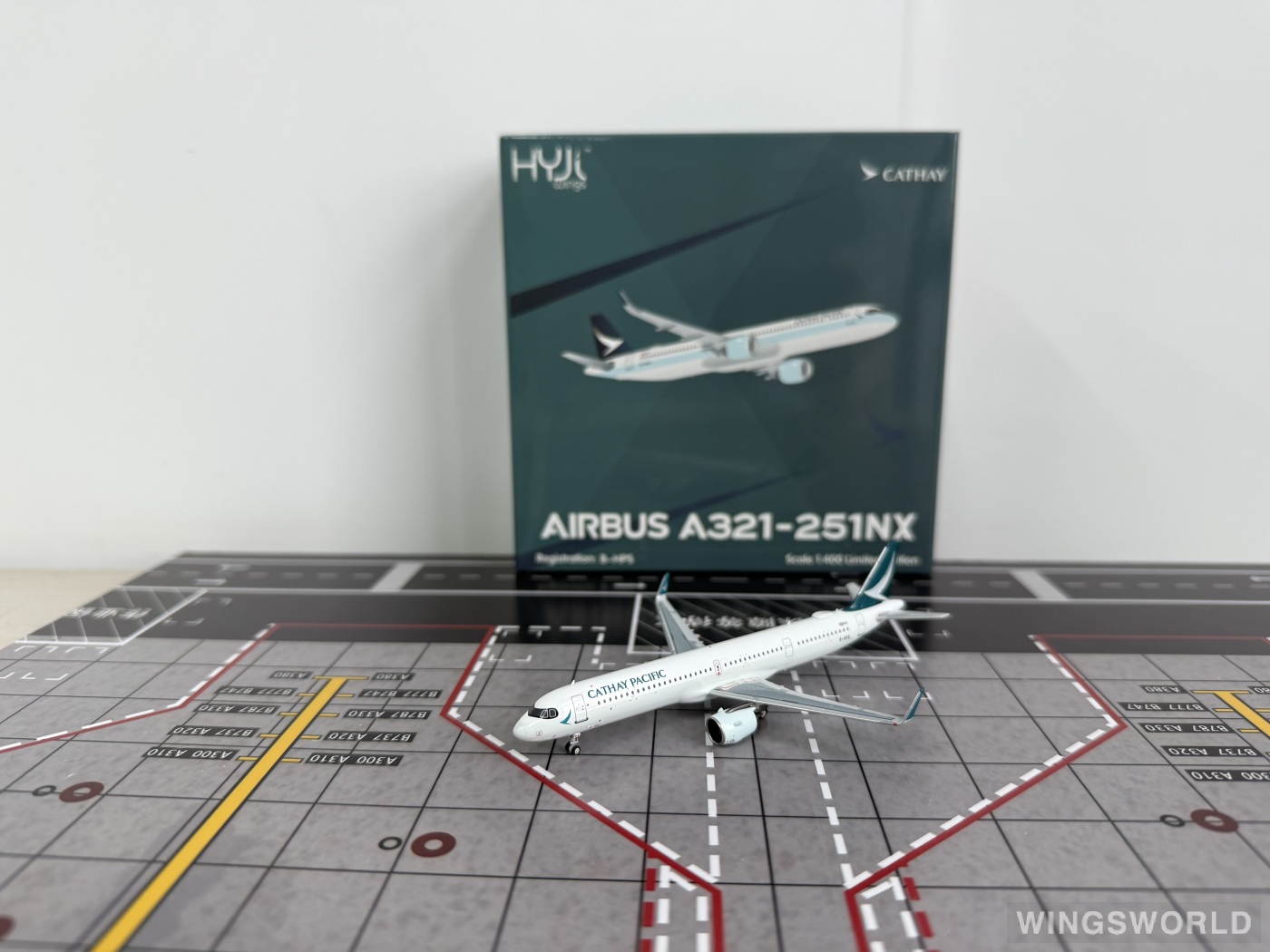 HYJLwings 1:400 HY2100094 Cathay Pacific 国泰航空 Airbus A321neo B-HPS