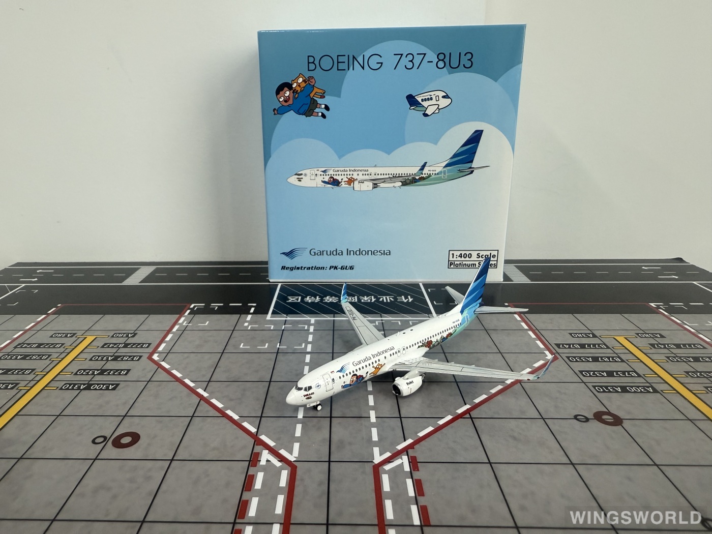 Phoenix 1:400 PH11988 Garuda Indonesia 印度尼西亚鹰航 Boeing 737-800 PK-GUG