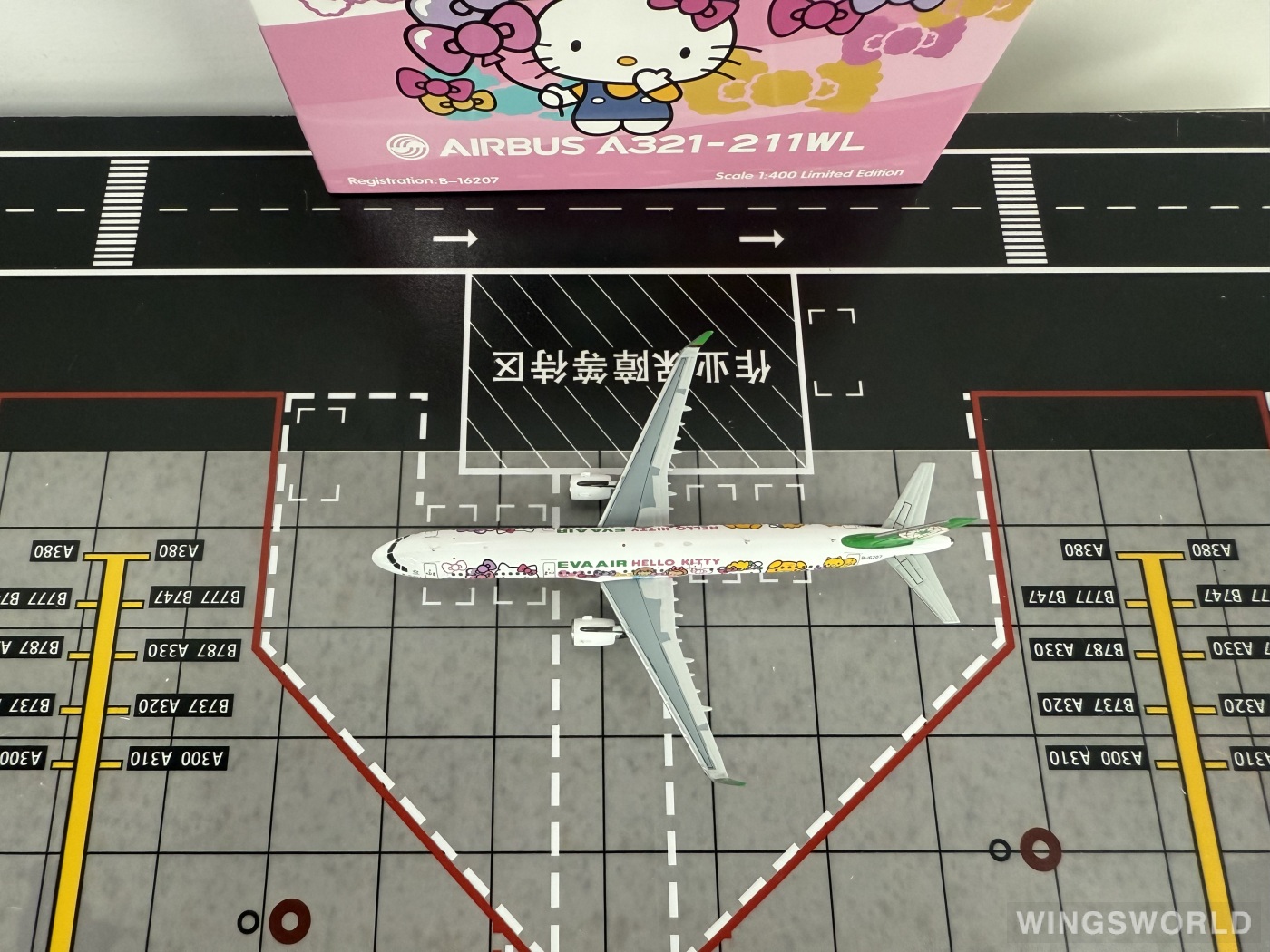 HYJLwings 1:400 HY2100093 EVA Air 长荣航空 Airbus A321 B-16207
