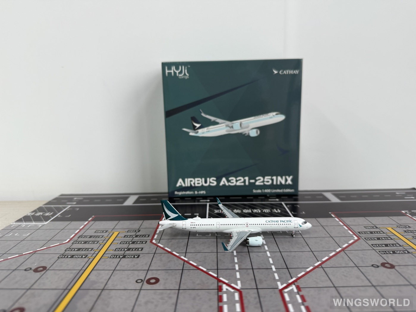 HYJLwings 1:400 HY2100094 Cathay Pacific 国泰航空 Airbus A321neo B-HPS