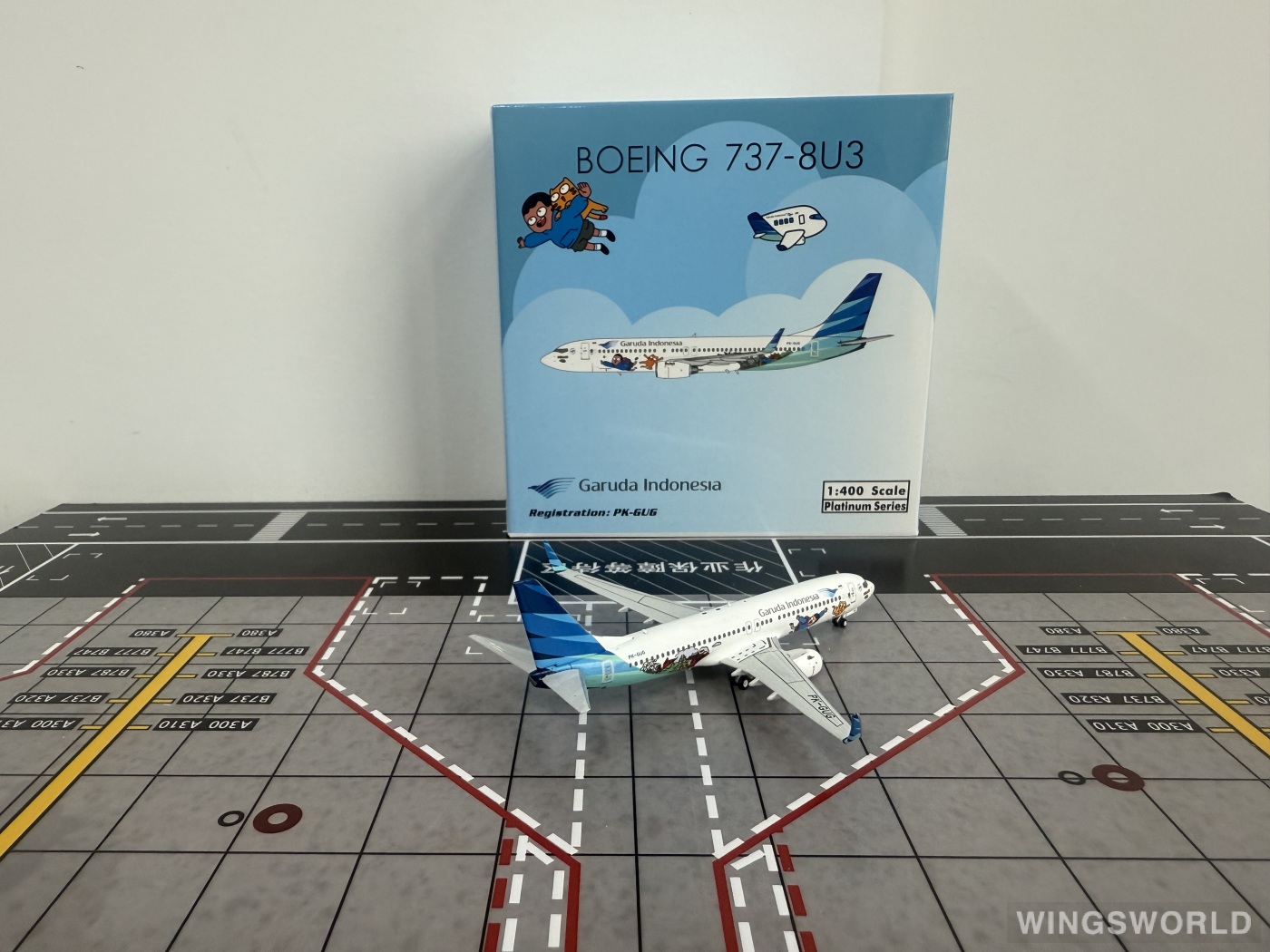 Phoenix 1:400 PH11988 Garuda Indonesia 印度尼西亚鹰航 Boeing 737-800 PK-GUG