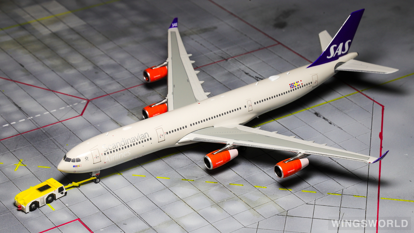 Phoenix 1:400 PH12001 SAS 北欧航空 Airbus A340-300 OY-KBD