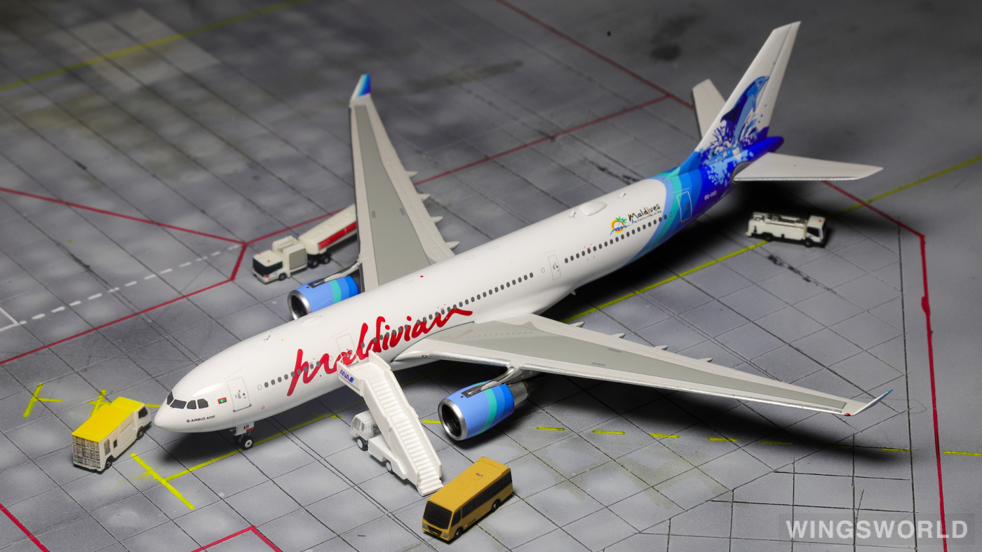 Phoenix 1:400 PH11984 Maldivian 马尔代夫航空 Airbus A330-200 8Q-IAB