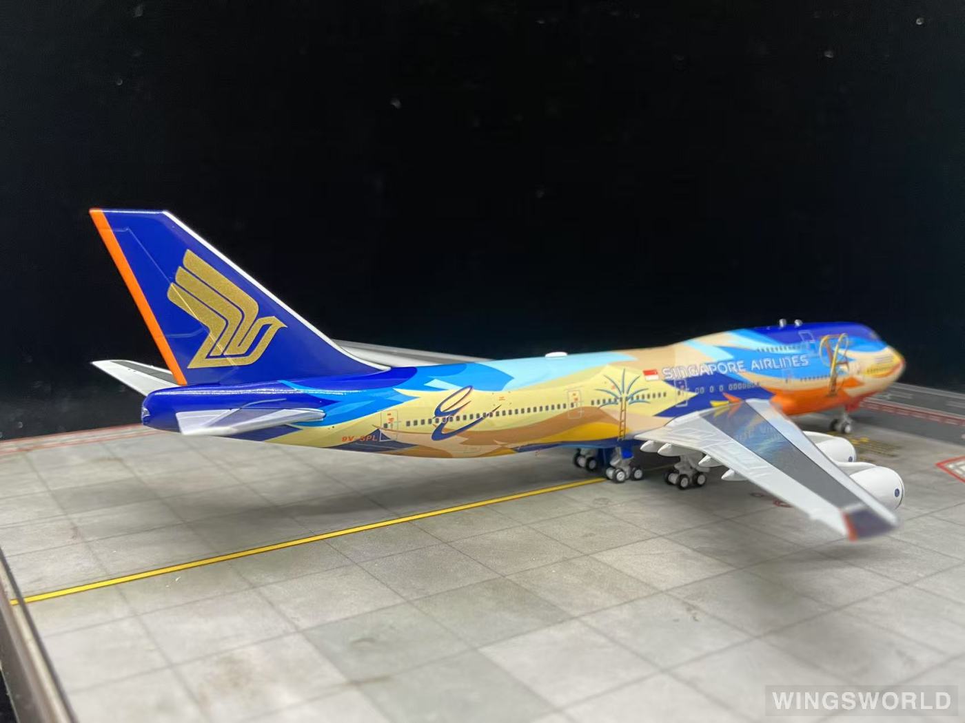 Big Bird 1:400 BB4-2004-04 Singapore Airlines 新加坡航空 Boeing 747-400 9V-SPL